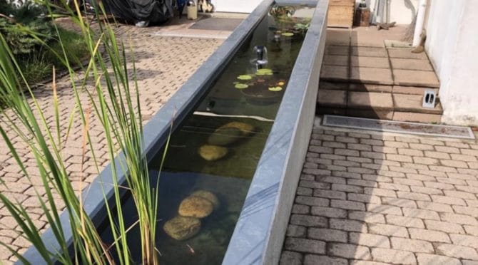 Rénovation d'un bassin en béton avec Bullet Liner