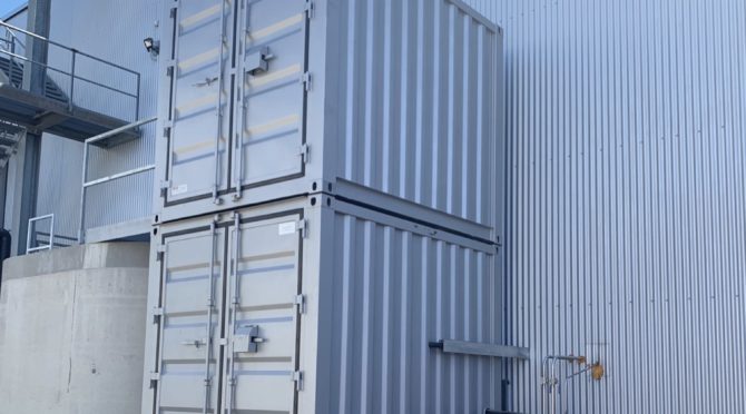 Traitement sols containers en Bulllet Liner gris