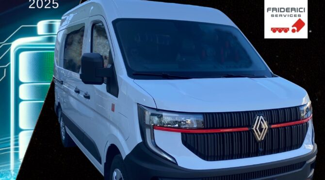 Renault Master Electrique - Plancher et paroi séparation en Bullet Liner noir